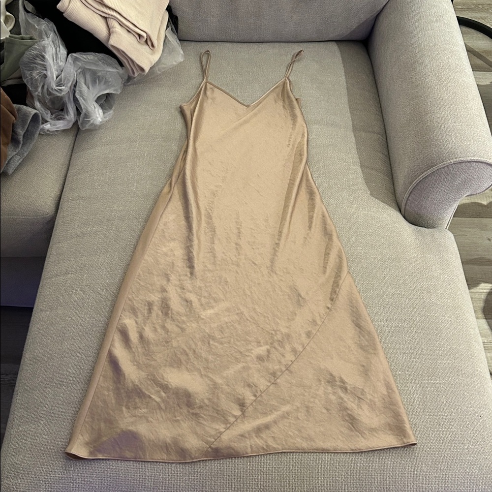 Aritzia Satin Midi Dress